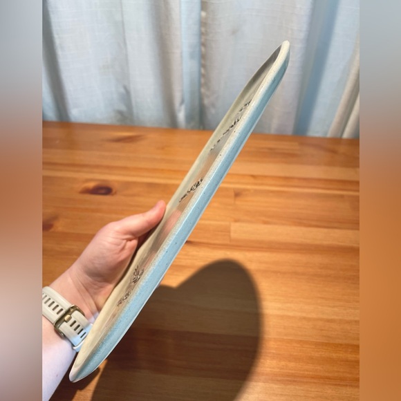 Americanna Wheat 11" Serving Platter Handmade Signed Studio Art Pottery Oval - Picture 8 of 16